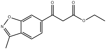 ethyl 3-(3-methylbenzo[d]isoxazol-6-yl)-3-oxopropanoate Structural