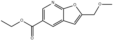 ethyl 2-(methoxymethyl)furo[2,3-b]pyridine-5-carboxylate Structural