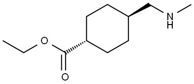 Trans-ethyl 4-((methylamino)methyl)cyclohexanecarboxylate Structural