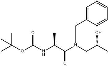 N-Benzyl-N-[(R)-2-hydroxypropyl][(S)-2-(Boc-amino)propanamide] Structural