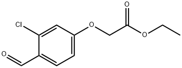 ethyl 2-(3-chloro-4-formylphenoxy)acetate Structural