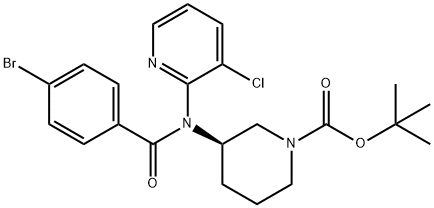 tert-butyl(R)-3-(4-bromo-N-(3-chloropyridin-2-yl)benzamido)piperidine-1-carboxylate