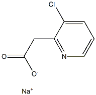 Sodium 2-(3-chloropyridin-2-yl)acetate Structural