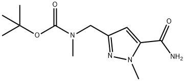 tert-butyl((5-carbamoyl-1-methyl-1H-pyrazol-3-yl)methyl)(methyl)carbamate