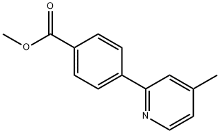 methyl4-(4-methylpyridin-2-yl)benzoate Structural