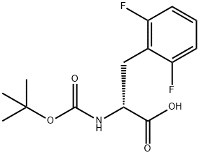 N-Boc-2,6-difluoro-D-phenylalanine Structural