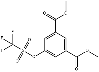 Dimethyl 5-[[(Trifluoromethyl)sulfonyl]oxy]isophthalate Structural