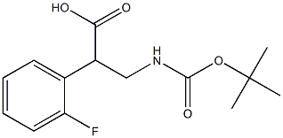a-[(Boc-amino)methyl]-2-fluorobenzeneacetic acid Structural