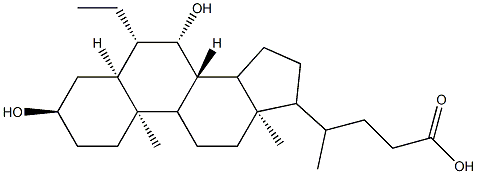 7-epi-6β-Ethyl Ursodeoxycholic Acid Structural