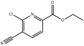 Ethyl 6-chloro-5-cyanopicolinate Structural
