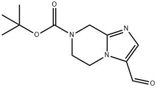 Tert-Butyl 3-Formyl-5,6-Dihydroimidazo[1,2-A]Pyrazine-7(8H)-Carboxylate Structural