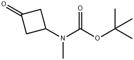 tert-butyl methyl(3-oxocyclobutyl)carbamate Structural