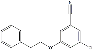 Benzonitrile, 3-chloro-5-(2-phenylethoxy)- Structural