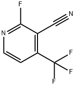 2-fluoro-4-(trifluoromethyl)pyridine-3-carbonitrile Structural