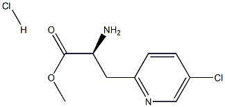 (S)-Methyl 2-amino-3-(5-chloropyridin-2-yl)propanoate hydrochloride Structural