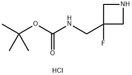 tert-butyl N-[(3-fluoroazetidin-3-yl)methyl]carbamate hydrochloride Structural