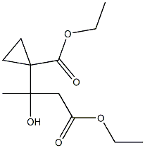 ethyl 3-(1-ethoxycarbonylcyclopropan-1-yl)-3-hydroxybutanoate Structural