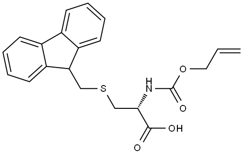 S-((9H-fluoren-9-yl)methyl)-N-((allyloxy)carbonyl)-L-cysteine Structural