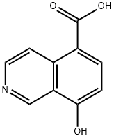 8-Hydroxy-isoquinoline-5-carboxylic acid Structural