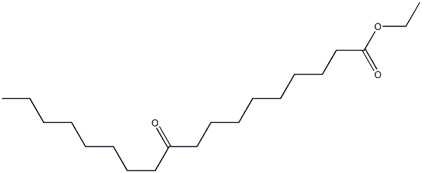 Octadecanoic acid, 10-oxo-, ethyl ester Structural