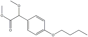 methyl 2-(4-butoxyphenyl)-2-methoxyacetate Structural