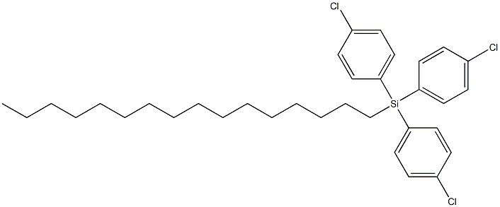 HEXADECYLTRIS(4-CHLOROPHENYL)SILANE Structural