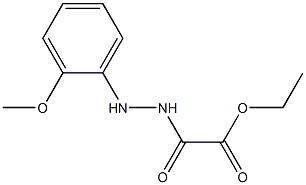 ethyl 2-(2-(2-methoxyphenyl)hydrazinyl)-2-oxoacetate Structural