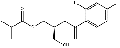 (S)-4-(2,4-difluorophenyl)-2-(hydroxymethyl)pent-4-en-1-ylisobutyrate Structural Picture