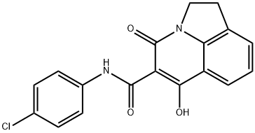 N-(4-chlorophenyl)-6-hydroxy-4-oxo-2,4-dihydro-1H-pyrrolo[3,2,1-ij]quinoline-5-carboxamide Structural