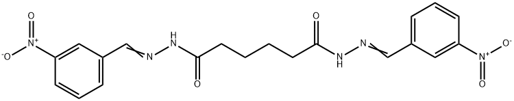 ADIPIC BIS((3-NITROBENZYLIDENE)HYDRAZIDE) Structural