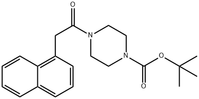 tert-butyl 4-(2-(naphthalen-1-yl)acetyl)piperazine-1-carboxylate Structural