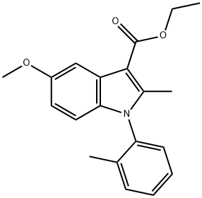 ethyl 5-methoxy-2-methyl-1-(o-tolyl)-1H-indole-3-carboxylate Structural