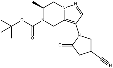 tert-butyl(6S)-3-(4-cyano-2-oxopyrrolidin-1-yl)-6-methyl-6,7-dihydropyrazolo[1,5-a]pyrazine-5(4H)-carboxylate