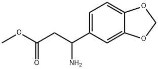 methyl 3-amino-3-(benzo[d][1,3]dioxol-5-yl)propanoate Structural
