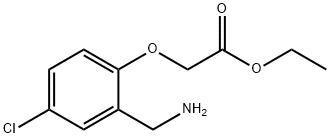 ethyl 2-(2-(aminomethyl)-4-chlorophenoxy)acetate Structural