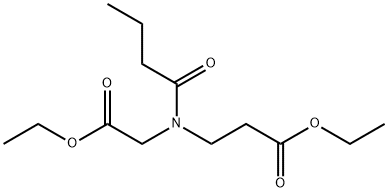 ethyl 3-(N-(2-ethoxy-2-oxoethyl)butyramido)propanoate Structural