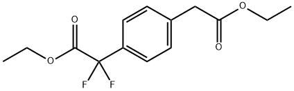 Ethyl 2-[4-(2-Ethoxy-2-oxoethyl)phenyl]-2,2-difluoroacetate Structural