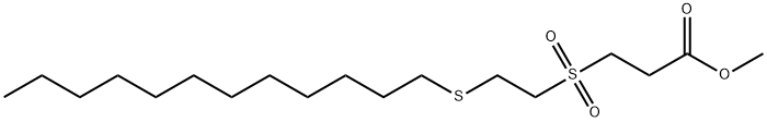methyl 3-((2-(dodecylthio)ethyl)sulfonyl)propanoate Structural