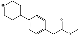 methyl 2-(4-(piperidin-4-yl)phenyl)acetate Structural