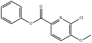 Phenyl 6-chloro-5-methoxypicolinate Structural