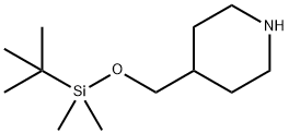 4-((tert-butyldimethylsilyloxy)methyl)piperidine Structural