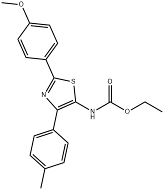 ethyl (2-(4-methoxyphenyl)-4-(p-tolyl)thiazol-5-yl)carbamate Structural