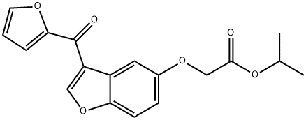 isopropyl 2-((3-(furan-2-carbonyl)benzofuran-5-yl)oxy)acetate Structural