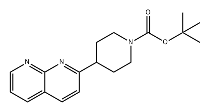 tert-butyl 4-(1,8-naphthyridin-2-yl)piperidine-1-carboxylate Structural