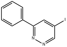 Pyridazine, 5-iodo-3-phenyl- Structural