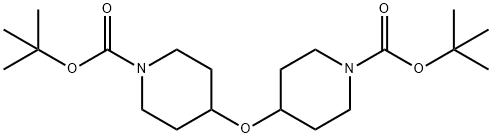di-tert-butyl 4,4'-oxybis(piperidine-1-carboxylate) Structural