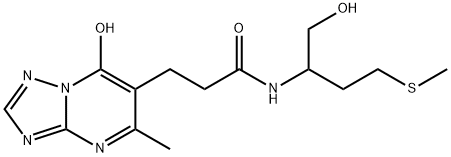 N-(1-hydroxy-4-(methylthio)butan-2-yl)-3-(7-hydroxy-5-methyl-[1,2,4]triazolo[1,5-a]pyrimidin-6-yl)propanamide Structural