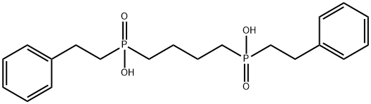 butane-1,4-diylbis(phenethylphosphinic acid) Structural