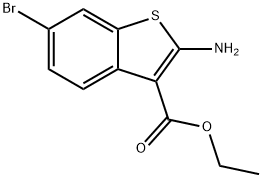 ethyl 6-bromo-2-aminobenzo[b]thiophene-3-carboxylate Structural