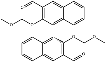 R-2,2'-bis(methoxymethoxy)-[1,1'-Binaphthalene]-3,3'-dicarboxaldehyde Structural